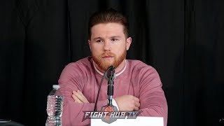 CANELO ALVAREZ WITHDRAWS FROM GOLOVKIN REMATCH - COMPLETE PRESS CONFERENCE VIDEO