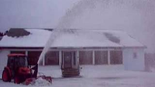 KIOTI DK50SE HYDRO BLOWING WET HEAVY SNOW