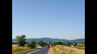 Przejeżdżamy autem przez Burkatów na Dolnym Śląsku 06 08 2024 r