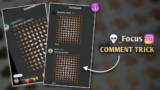 Instagram Hack - Focus Emoji Comment Trick 💀 || Ghaus Editz