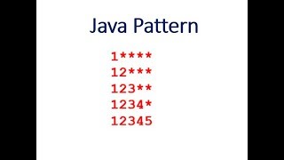 Java Program To Print Pattern - Hindi