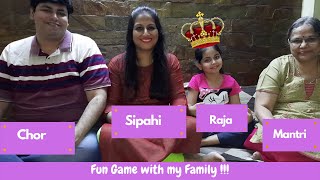 Raja Mantri Chor Sipahi Game | Fun Game with Family | Indoor Game | Easy games with Kids 😀