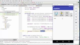 Android|UI|Spinner - Create A spinner from Xml Array strings