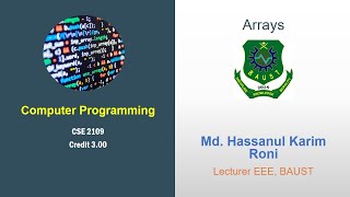 Array: C programming Bangla Tutorial [ by HK Roni]