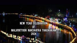 New year celebration at Malayattoor Nakshatra Thadaakam 2024