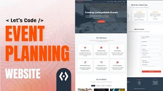 Build an Event Management Website with HTML, CSS & JavaScript (Live Bootcamp)