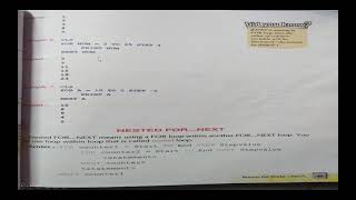 VII Comp. Chp. 4 Part 3- QBasic Programming For Loop