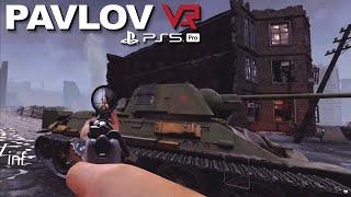 Pavlov PS5 Pro PS VR2 | HDR | WW2 TDM - Stalingrad | Incredible Sniper Bolt Action Packed Gunfire!!