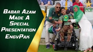 Before The Start Of Second #EngvPak ODI At Lord’s, Babar Azam Made A Special Presentation | PCB