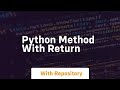 python method with return