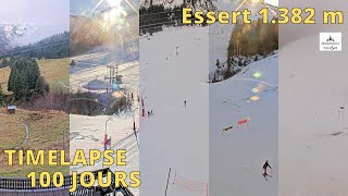 Abondance / Portes du Soleil ⏩ Timelapse 100 days