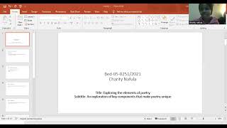 Exploring The Elements of Poetry Zoom Presentation