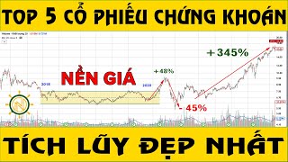 TOP 5 CỔ PHIẾU CHỨNG KHOÁN CÓ NỀN GIÁ TÍCH LŨY ĐẸP NHẤT - ĐẦU TƯ CHỨNG KHOÁN