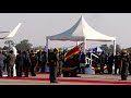 Full Address Of President Mnangagwa As Mugabe's Body Arrived at Airport