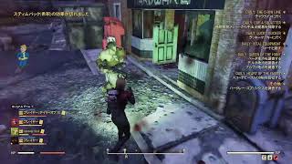 Fallout76 - Level3014 - 近接ビルド - Grenadierと近接レジェパークを検証