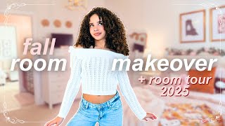 FALL ROOM MAKEOVER 🍂 decorate my room & tour 2025!!