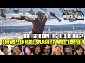 Streamers REACT to IShowSpeed hits HUGE Splash onto Logan Paul | WrestleMania 42 Saturday