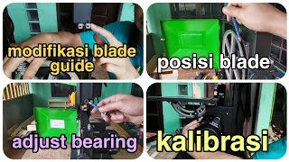 modifikasi blade guide bandsaw