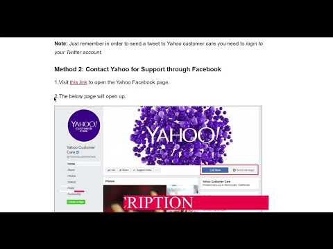 How to Contact Yahoo for Support Information