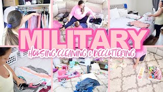 MILITARY HOUSING CLEANING \u0026 DECLUTTERING | MILITARY WIFE| HOUSE CLEANING MOTIVATION 2021