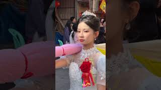 美的精致！铜盂铜钵盂郭家千金小美女#潮汕营标旗 #怎么拍都美 #美到发光 #清纯甜美