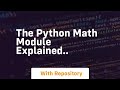 The python math module explained