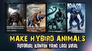 TUTORIAL MEMBUAT VIDEO HEWAN HYBIRD VIRAL || CARA GABUNGKAN DUA HEWAN JADI SATU🔥