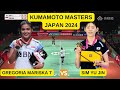 GREGORIA MARISKA T (INA) VS SIM YU JIN (KOR) | KUMAMOTO MASTERS JAPAN 2024