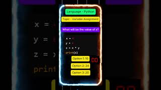 Variable Assignment | Python Interview Questions |pt2 #python #shorts #datascience #interview