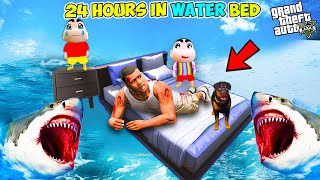 Franklin Spending 24 Hours In Water Bed Challenge GTA 5 ! | GTA 5 AVENGERS