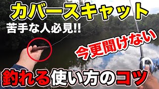 【バス釣り】カバースキャットの使い方・動かし方（アクション）!!なぜ釣れるのか釣れない理由も解説してみた【デプス】【高比重系】【ブルフラット】