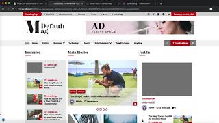 Customizer Settings And Changing Default Value For Default Mag Free WordPress Magazine Theme