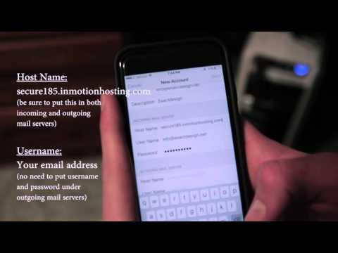 How to configure exactdesign webmail on iphone How to configure exactdesign webmail on iphone