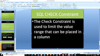 SQL SERVER TUTORIAL ENGLISH SQL CHECK Constraint
