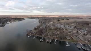 GoPro Karma Drone Video Footage over Lake Shafer, Monticello Indiana