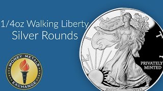 Silver Quarter Ounce Walking Liberty Round | Money Metals Exchange