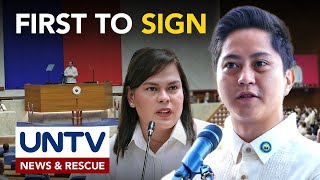 Rep. Sandro Marcos, unang lumagda sa 4th impeachment complaint vs VP Sara Duterte