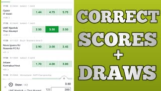 How to earn $500 everyday by betting strategy | correct score | draw games#strategy