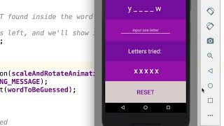 Java - Scale and Rotate when Game Over | Hangman Android App