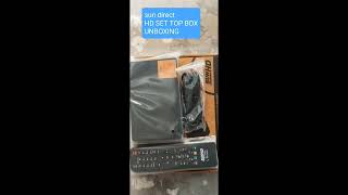 SUN DIRECT HD NEW SET TOP BOX UNBOXING