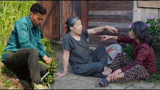 The homeless woman returns home and inadvertently witnesses suspicious behavior grandmother Maya.