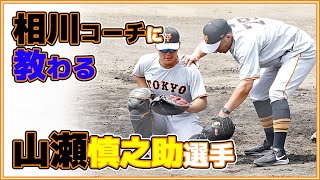 巨人山瀬慎之助選手、相川亮二コーチから教わる。読売ジャイアンツ japan baseball 读卖巨人军 일본 야구 yomiuri giants α7siii 4K 60fps