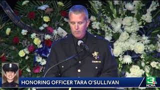 Sacramento Officer Tara O’Sullivan at memorial service