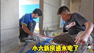 小六新房水電鋪設完畢，衛生間也裝修好了，離入住又近了一步