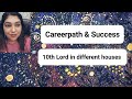 10th Lord in Different Houses of Birth Chart, Career & Success Astrology