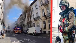 Live from Hell: A BUILDING on fire threatens an entire neighborhood!