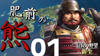 肥前の熊【信長の野望・新生（龍造寺家・上級）】（Part1）（実況）