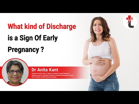 What Colour is pregnancy discharge?