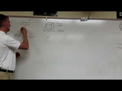 Volume Conversion: Cubic Centimeters to Cubic Meters (Lynch Method) Volume Conversion: Cubic Centimeters to Cubic Meters (Lynch Method)