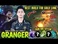 THANK YOU RRQ SKYLAR FOR GRANGER REVAMP BEST 1 SHOT BUILD IN GOLD LANE  - BUILD TOP 1 GLOBAL GRANGER